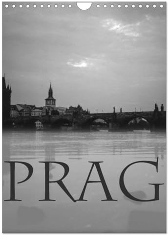 Prag - Praha - Prague (Wandkalender 2026 DIN A4 hoch), CALVENDO Monatskalender: Die goldene Stadt in zeitlosen Schwarzweißfotografien (CALVENDO Orte)