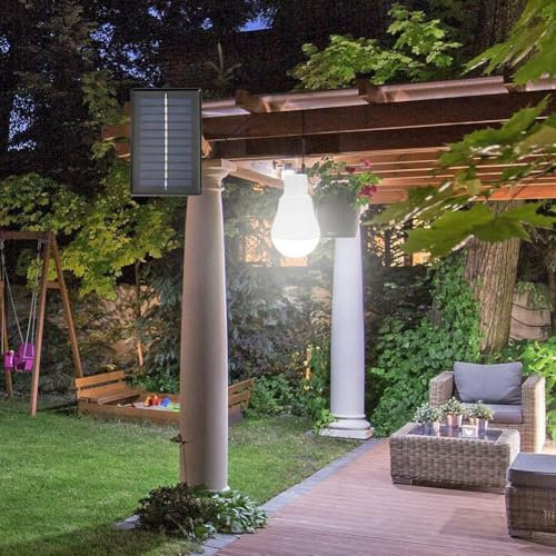 Lampadina a pannello solare per avventure all'aperto, pratica lampada da tenda con lunga durata della batteria e opzioni di ricarica