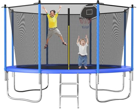 Outdoor Tranpoline with Net,12FT Tranpoline for Kids and Adults