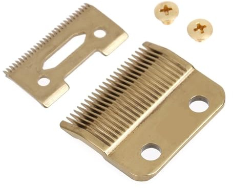 Klingenkarton Stahl Zubehör Goldene Auswahl Goldene Schrauben Haartrimmer Ersatz Bewegliche Klinge Haarschneider(Gold 1set)