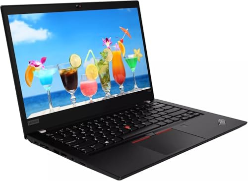 Lenovo ThinkPad T490 Ordinateur portable, écran HD de 14, Intel Core i5-8265U, SSD 512 Go, 16 Go de RAM, webcam, clavier US QWERTY, Windows 11 Pro (reconditionné)