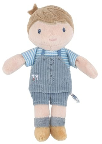 Little Dutch Weiche Stoffpuppe Kuschelpuppe - Puppe Jim - 10 cm groß - für Jungen ab 12 Monate
