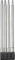 kwb Torx Bit-Set – 4-tlg. 150 mm, Extra lang, 1/4'' Zoll nach ISO 1173 E 6.3, universell, magnetisch