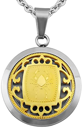 Hanessa Personalisierte Kette mit Gravur Edelstahl 50 cm mit Anhänger Sternzeichen Krebs in gold - Personalisierte Halskette für Männer und Frauen - Personalisierter Schmuck Damen Herren
