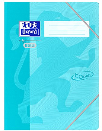Oxford Eckspanner-Mappe A3, Karton, Soft Touch-Oberfläche, türkis, 10 Stück