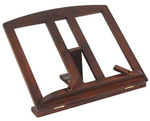 Art Deco Home Notenpult Holz Med Nussbaum mit Clips 709 30 x 26 cm
