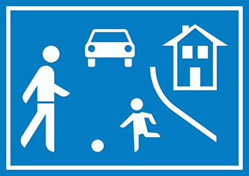 HB-Druck Spielstraße Schild Verkehrsberuhigung A5 (148x210mm)
