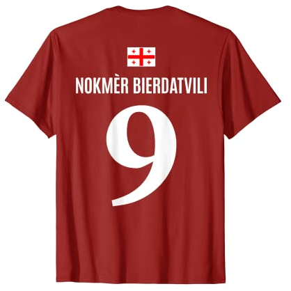 Lustiges Fußball Team Sauf Trikot Georgische Namen T-Shirt