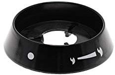 sparefixd Black Control Knob Outer Ring Bezel for Hotpoint HUG52K Gas Cooker