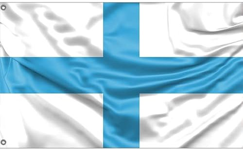 Drapeau de Marseille | Impression au design unique | Fabriqué en UE (90 x 150 cm)