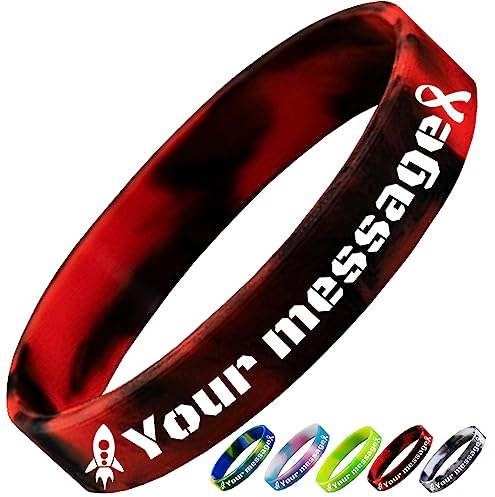 Personalisierbares SOS Armband Silikon personalisiert, Personalisiert Notfallarmband graviert mit Name, Anti-Verlust Gummi-Armband