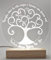 CandleSweetCandle -Lampada led personalizzata tema famiglia albero della vita; idea regalo elegante ed innovativa per decorazione salotto, ufficio o camera da letto