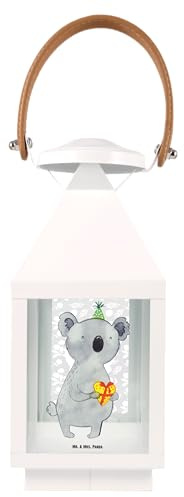 Mr. & Mrs. Panda Laterne Koala Geschenk S - Outdoor, Party, Deko, Windlicht, Geburtstag, Gartenlaterne, für Kerzen