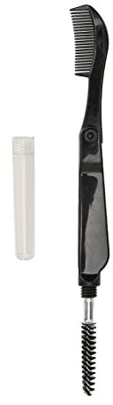 Shaper à Sourcils à Double Tête avec un Peigne et une Brosse, Peigne à Cils Portable Pliable pour Définir les Cils à Sourcils, Pinceau à Sourcils Professionnel et Ensemble de Pinceaux Spoolie