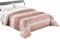 Tata Home Trapuntino Copriletto Trapuntato Primaverile Estivo 100 gr/mq Quilt Leggero Letto Due Piazze Matrimoniale 260x260 cm Fantasia Mosaico Moderno Made in Italy Colore Rosa Cipria