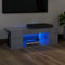 KOIECETA TV Schrank mit LED-Leuchten Lowboard Fernsehschrank Fernsehtisch Sideboard HiFi-Schrank TV Möbel Tisch Board (Betongrau, 90x39x30cm)