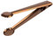 APS 75854 Eiszange, Eiswürfelzange, hochglanzpoliert, mit Befestigungsclip, Edelstahl, Kupfer-Look