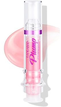 Plumping Lip Oil With Chili Extract - Clear Pink Instant Plumper Lip Gloss, Hydrating & Nourishing Tinted Lip Balm Liquid Lipstick for Day & Night Hidrating Lips (01#)