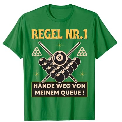 Lustiges Billard Pool Snooker Billiard 8 Ball Billardspieler T-Shirt
