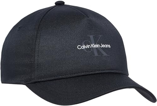 Calvin Klein Jeans Herren Cap Mono Logo Basecap, Schwarz (Black), Einheitsgröße