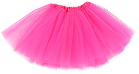 BZKSER 1pcs Gonna Tutu in Tulle Donna- Adulto Vestiti Accessori Anni 80 Abito da Festa di Promenade, Corto Vintage Anni '50 Rosso Rosa, per Mascherata Halloween Costume Danza
