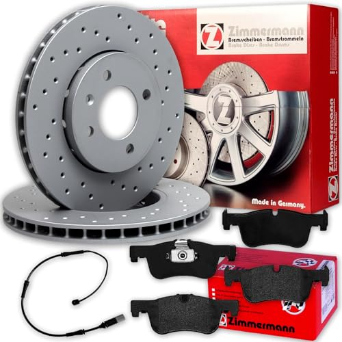 Zimmermann Bremsscheiben + Beläge vorne passend für 3er F30 F31 F34 4er