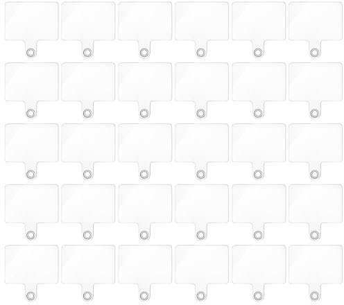 SLEEKEE 30 parches transparentes para teléfono y móvil, clip para teléfono móvil, parche universal, 3,5*5,5cm