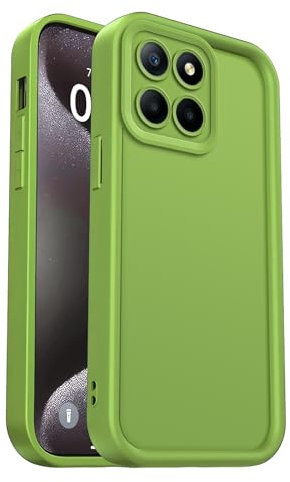 PanXCase Coque pour Honor X8 5G / Honor 70 Lite 5G / Honor X6 - Étui Silicone Souple Fine Légère Elegant Désign, Protection Caméra Antichoc Anti-Rayures Mince Housse (Vert)