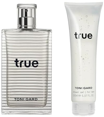 Toni Gard TRUE FOR MAN Eau de Toilette / 90 ML + Shower Gel / 150 ML Moschus Zedernholz Vetiver Veilchen Iris Moos Ananas Zitrone Bergamotte Herrenduft zitrisch frisch Parfüm für Ihn