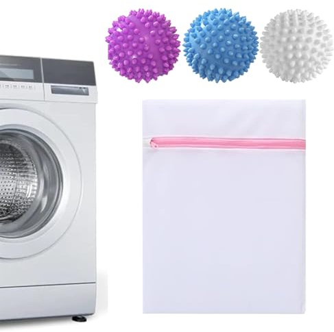 3 Pièces Boule de Sèche-Linge pour Machine à Laver,Boule de Lavage pour Machine à Laver,Boules de Sèche-linge pour Sèche-linge, Réutilisables Boule De Lessive,Pour le Nettoyage du Linge des Vêtements