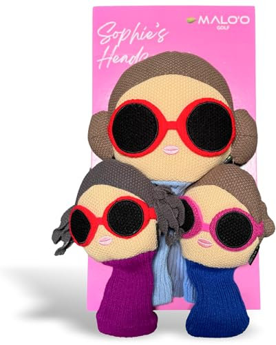 Sophie's Schlägerhauben für Damen, stilvolle und langlebige Golfschlägerhauben für Fahrer, Fairwayhölzer, Hybriden – Feminine Designs, Premium-Schutz