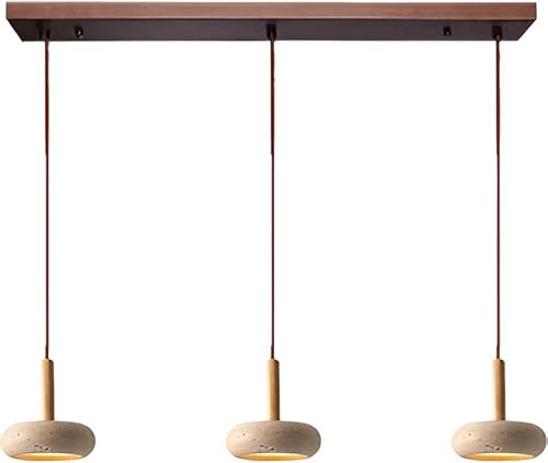 Sedtonmu Japanische Wabi Sabi Natürliche Pendelleuchte LED Gelbe Höhlenstein Hängelampe Verstellbare Schlinge Für Schlafzimmer Restaurant Wohnzimmer Geschäft Bar Kronleuchter,D