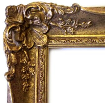 Customisable Bezel/Frame compatible with the Samsung Frame TV (55 inch) - Ornate Gold Frames (Traditional Swept Antique Gold 2.25)