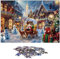 Evolyline 1008 Teile Erwachsene Puzzle Weihnachten Puzzle Kinder weihnachtspuzzle jigsaw puzzle Klassische Puzzles Geschenke für Mädchen Junge Erwachsene Weihnachtsdeko Heiligabend Urlaub Puzzle