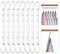 SJDOFU Platzsparende Kleiderbügel, 8 Stück Rutschfeste Schrank Organizer, 37 cm Metall Magic Magische Bügel für Hosen, Jeans, Anzug und Kleider