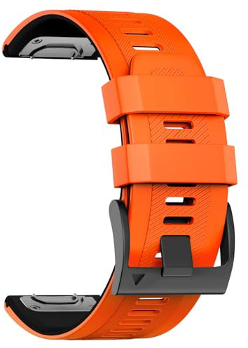 U-LIMVE Armband für Garmin Fenix 7X/6X/5X/3, Silikon QuickFit 26mm Armband für Descent Mk3i/Epix Pro/TACTIX 7 - 51mm Kompatibel
