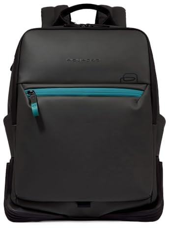 PIQUADRO - Zaino Porta PC 14 Impermeabile Tessuto - Uomo - Nero
