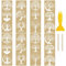 WANDIC 8 fogli di adesivi dorati, motivo albero della vita, impermeabili, decorativi, per fai da te, cartoline, scrapbooking, 10 x 30 cm
