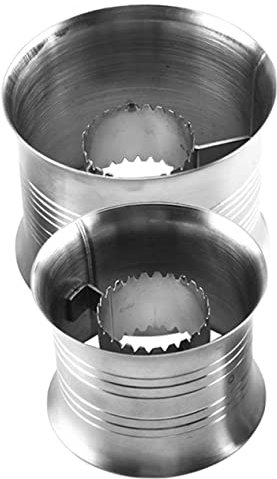 KICHOUSE 2 Pezzi grattugia Mais in Acciaio Inox da separatore rimozione della pannocchia di Mais cucinando Presa pelapatate per Chicchi di Mais pelapatate Domestico Silver