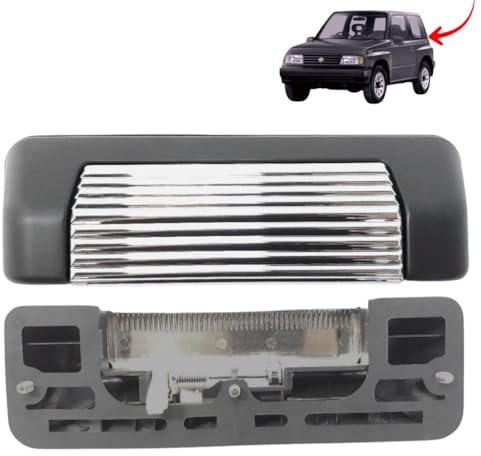 recambify Maneta de Maletero para Suzuki Vitara 1988-2002 — Tirador Portón Trasero Cromado | Sustitución directa | Compatible con Suzuki Vitara ET 3 Puertas