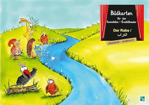Der Rabe: Bildkarten für das Kamishibai-Theater DINA3 in deutsch/arabisch