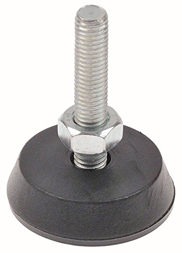 Gerätefuß für Spülmaschine Dihr GS50, Star, TRO-500, TRO-750, TRO-900, Kromo K50, K80, K60 ø 50mm M10 Gewindelänge 51mm Höhe 14mm
