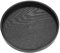 Plateaux de Service Ronds, Antidérapants en Bois Massif pour Thé Café Collations Repas Plateau de Service Plateaux de Restaurant Plateau Décoratif Noir(27cm)