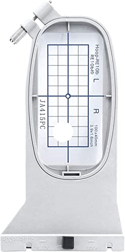 Embroidex RE10B Stickrahmen, 100 mm x 40 mm, für Janome Memory Craft MC 500E 400E 550E Elna Expressive #864415004