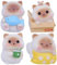 ifundom 4 Stück Ornamente Schneekugel Figur Selber Machen Auto Armaturenbrett Verzierung Katzenskulptur Cupcake-Topper Strichdekor Für Autokatze Katze Kuchendekoration Glas Büro Harz Tier