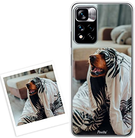 Pevita Funda para Redmi Note 11 Pro Plus Personalizada con Foto o Imagen | Funda Personalizable para Redmi Note 11 Pro Plus