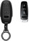 kwmobile Premium Leder Autoschlüssel Schutzhülle kompatibel mit Audi A6 A7 A8 Q7 Q8 3-Tasten Autoschlüssel Keyless Hülle - Schlüssel Tasche - Schwarz
