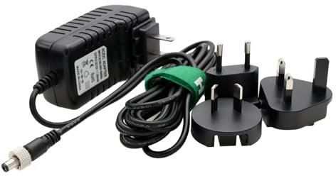 HangTon Alimentatore di rete CC chiuso 12 V per Blackmagic Studio 4K 6K Pro Video Assist 5 7 Monitor Atomos Ninja V Inferno Hollyland Mars 400s SmallHD 702 Trasmissione video wireless