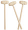 WeddHuis Set 3 Pezzi Martelli in Legno Mini Mazzuolo per Granchio Aragosta Giocattolo Fai Da Te Piccolo Martello per Pittura Bambini