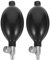 OKUMEYR 4 Stück Zubehör für Blutdruckmittel Glühbirne des Blutdruckmessgerätes Blutdruckmonitor Pumpe Inflation Glühbirne des Blutdruckmessgeräts manuelle Blutdrucklampe Emulsion Black